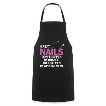 Les grands ongles ne viennent pas par hasard - Tablier de cuisine - noir - Devant - AI Model Male 185 dark (185cm)