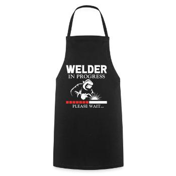 Welder Welding Apprentice Vintage - Kochschürze - Schwarz - Vorne - AI Model Male 185 dark (185cm)