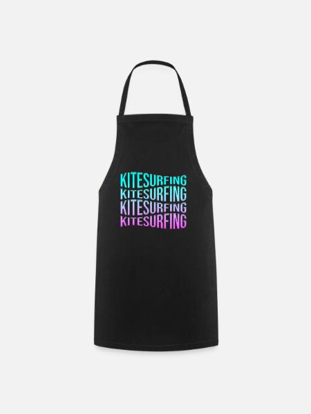 kite surfen - Kochschürze - Schwarz