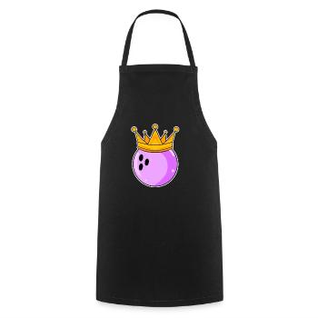 Bowling Women Partner Look - Cooking Apron - black - Front - AI Model Male 185 dark (185cm)
