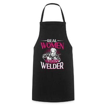 Soudeur Soudeur Femme Mariage - Tablier de cuisine - noir - Devant - AI Model Male 185 dark (185cm)