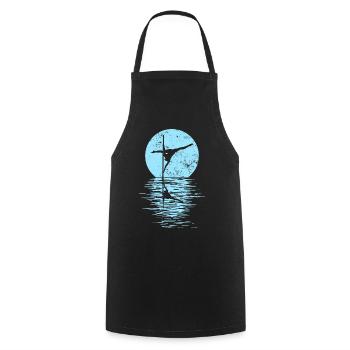 Pole Dance Dancer, Pole Dance, Pole Dancing - Cooking Apron - black - Front - AI Model Male 185 dark (185cm)