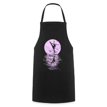 Pole Dance Dancer, Pole Dance, Pole Dancing - Cooking Apron - black - Front - AI Model Male 185 dark (185cm)
