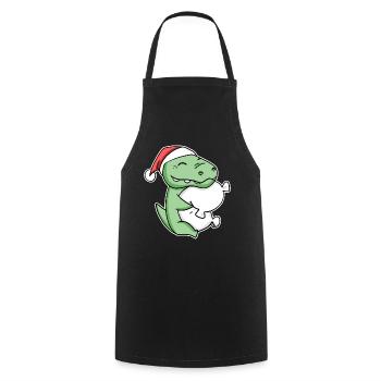Crocodile Noël Sommeil Sommeil Sommeil Sommeil - Tablier de cuisine - noir - Devant - AI Model Male 185 dark (185cm)