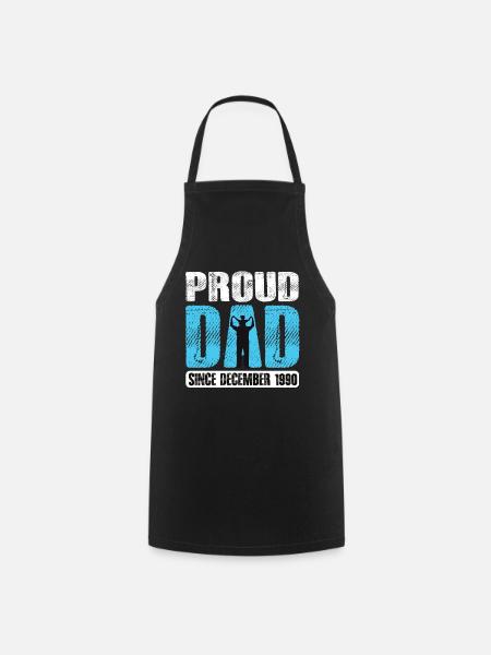 Proud Dad Since December 1990 - Kochschürze - Schwarz