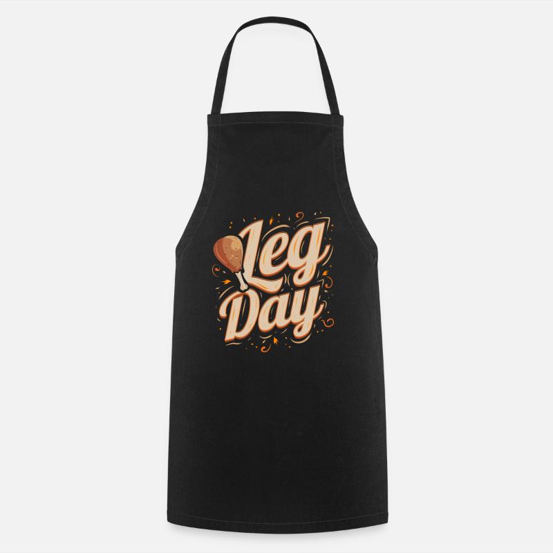 Dinde Tambour Jambe Jour de Thanksgiving - Tablier de cuisine - noir