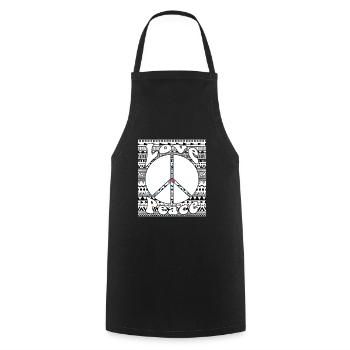 Hippy - Cooking Apron - black - Front - AI Model Male 185 dark (185cm)