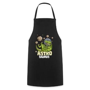 Astronaute Kids Outfit T-Rex Astro Saurus Dino - Tablier de cuisine - noir - Devant - AI Model Male 185 dark (185cm)
