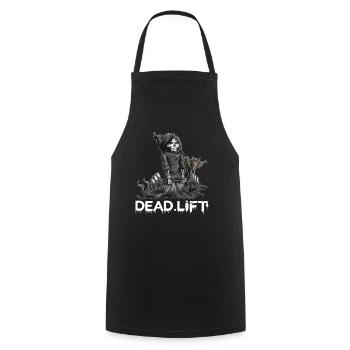 Sport Motivation Sensenmann Skelett Dead.Lift - Kochschürze - Schwarz - Vorne - AI Model Male 185 dark (185cm)