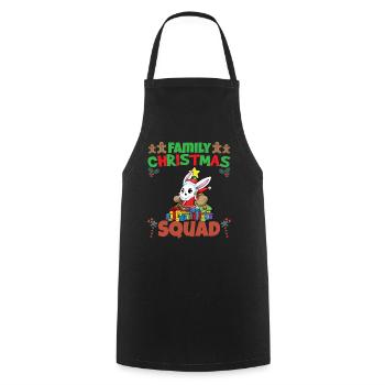 Family Matching Christmas Squad X-Mas Holidays - Kochschürze - Schwarz - Vorne - AI Model Male 185 dark (185cm)