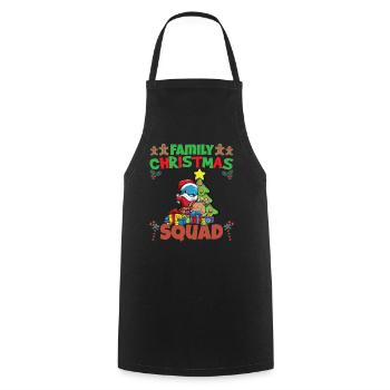 Family Matching Christmas Squad X-Mas Holidays - Kochschürze - Schwarz - Vorne - AI Model Male 185 dark (185cm)