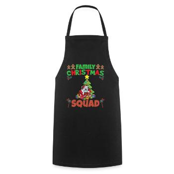 Family Matching Christmas Squad X-Mas Holidays - Kochschürze - Schwarz - Vorne - AI Model Male 185 dark (185cm)
