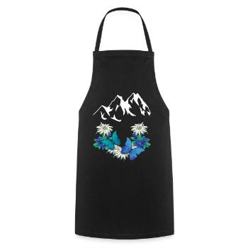 Autriche Suisse Dolomites Salzbourg Tyrol du Sud Alm - Tablier de cuisine - noir - Devant - AI Model Male 185 dark (185cm)
