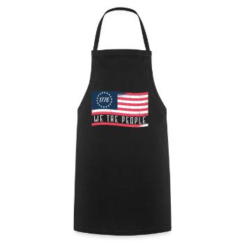 1776 Wir Das Volk Patriotisch Amerikanischer - Kochschürze - Schwarz - Vorne - AI Model Male 185 dark (185cm)