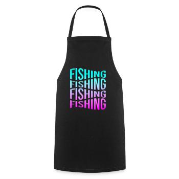 Angling - Cooking Apron - black - Front - AI Model Male 185 dark (185cm)