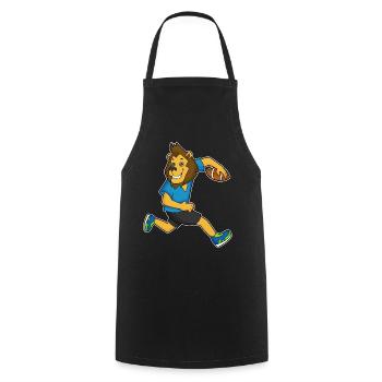 Sports de football américain des Lions - Tablier de cuisine - noir - Devant - AI Model Male 185 dark (185cm)