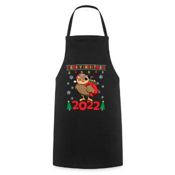 Family Christmas 2022 Funny Matching Xmas Lover - Cooking Apron - black - Front - AI Model Male 185 dark (185cm)