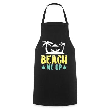 Beach Me Up - Funny Beach Quote - Cooking Apron - black - Front - AI Model Male 185 dark (185cm)