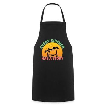 Every summer has a story - sunset - Cooking Apron - black - Front - AI Model Male 185 dark (185cm)