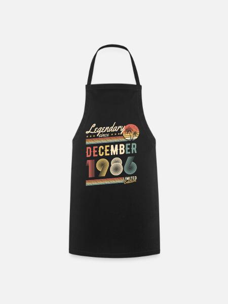 Legendary Since December 1986 Limited Edition - Cooking Apron - black