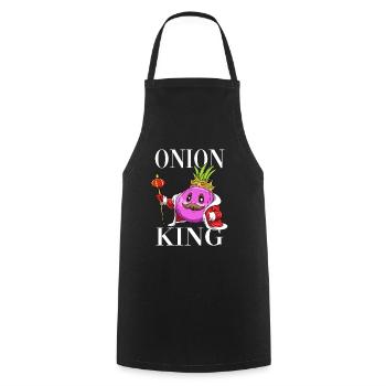 Onion King - Kochschürze - Schwarz - Vorne - AI Model Male 185 dark (185cm)