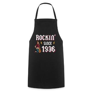 Rockin Since 1936 Rockmusik Fan 86. Geburtstag - Kochschürze - Schwarz - Vorne - AI Model Male 185 dark (185cm)