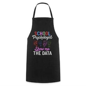 Schulpsychologe Schulpsychologie Psychologie - Kochschürze - Schwarz - Vorne - AI Model Male 185 dark (185cm)