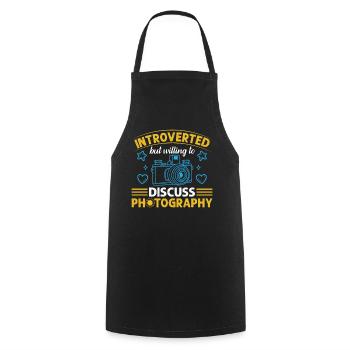 Photography Camera Photographer Funny Photography - Cooking Apron - black - Front - AI Model Male 185 dark (185cm)