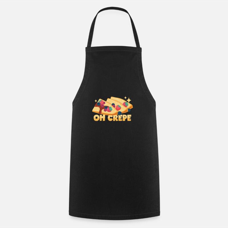 Oh crêpe ! - Tablier de cuisine - noir