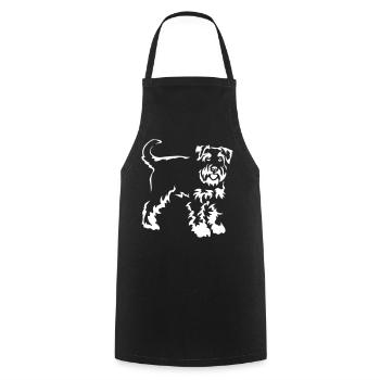 Schnauzer "Black Edition" - Cooking Apron - black - Front - AI Model Male 185 dark (185cm)