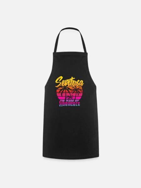 Sentosa Singapour - Tablier de cuisine - noir