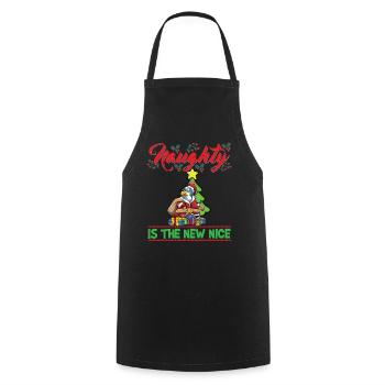 Coquin est le nouveau Noël de Noël Nice - Tablier de cuisine - noir - Devant - AI Model Male 185 dark (185cm)