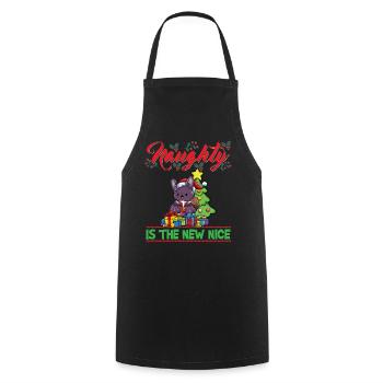 Coquin est le nouveau Noël de Noël Nice - Tablier de cuisine - noir - Devant - AI Model Male 185 dark (185cm)