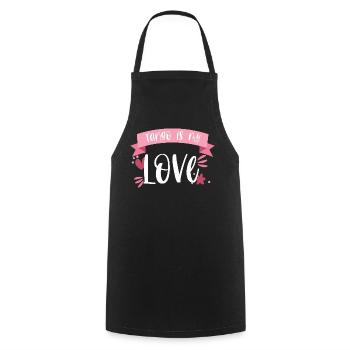 Tange Dancer - Tango is my Love! Gift - Cooking Apron - black - Front - AI Model Male 185 dark (185cm)