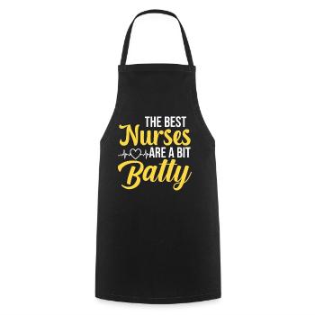 Les meilleures infirmières sont un peu folles - Tablier de cuisine - noir - Devant - AI Model Male 185 dark (185cm)
