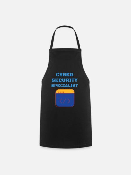 Cybersecurity - IT Security Computer Scientist - Cooking Apron - black