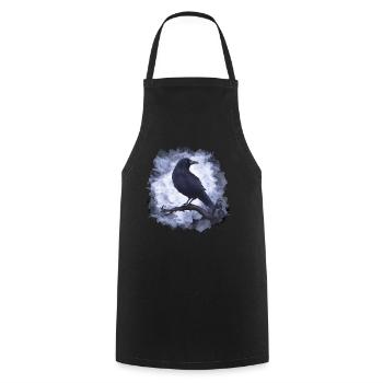 Corbeau Corbeau Goth - Tablier de cuisine - noir - Devant - AI Model Male 185 dark (185cm)