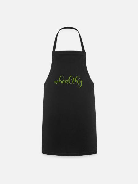 #healthy - Kochschürze - Schwarz