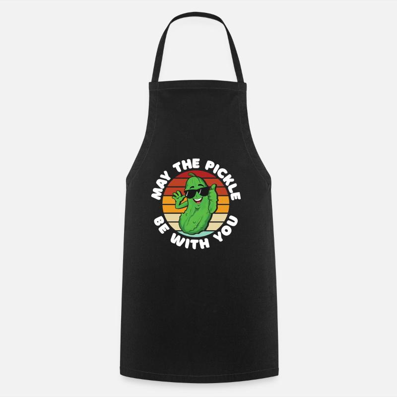 Que le cornichon soit avec vous - Tablier de cuisine - noir