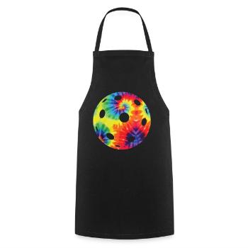 Pickleball Tie Dye Retro 80s 90s - Cooking Apron - black - Front - AI Model Male 185 dark (185cm)