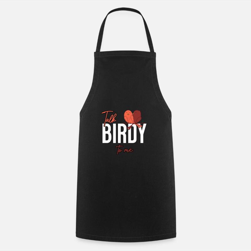 Parlez de Birdy To Me Birds - Tablier de cuisine - noir