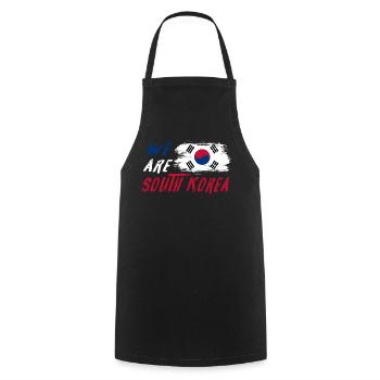 Wir sind Südkorea - Kochschürze - Schwarz - Vorne - AI Model Male 185 dark (185cm)
