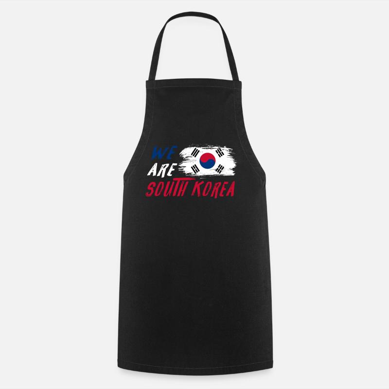 Wir sind Südkorea - Kochschürze - Schwarz