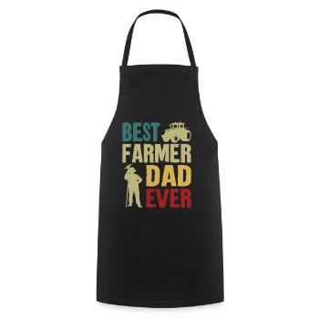 Farming Farmer Dad Father Vintage - Kochschürze - Schwarz - Vorne - AI Model Male 185 dark (185cm)