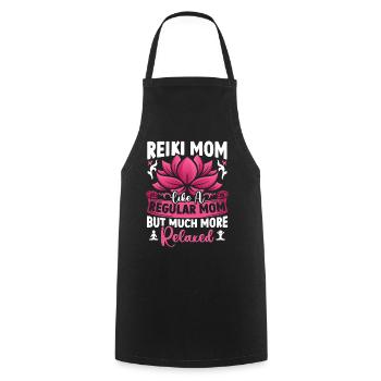 Conception de praticien de Reiki pour un guérisseur énergétique - Tablier de cuisine - noir - Devant - AI Model Male 185 dark (185cm)