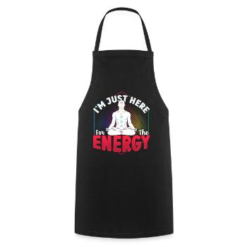 Conception de praticien de Reiki pour un guérisseur énergétique - Tablier de cuisine - noir - Devant - AI Model Male 185 dark (185cm)