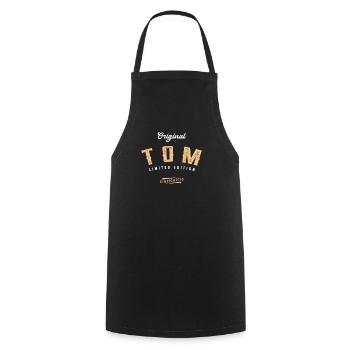 Tom Limited Edition - Kochschürze - Schwarz - Vorne - AI Model Male 185 dark (185cm)