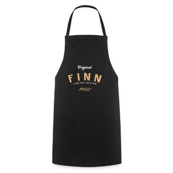 Finn Limited Edition - Kochschürze - Schwarz - Vorne - AI Model Male 185 dark (185cm)