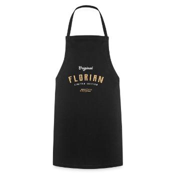 Florian Limited Edition - Kochschürze - Schwarz - Vorne - AI Model Male 185 dark (185cm)