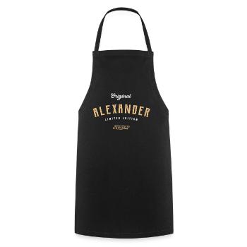 Alexander Limited Edition - Kochschürze - Schwarz - Vorne - AI Model Male 185 dark (185cm)